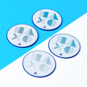Playstation coaster set PS5 metal