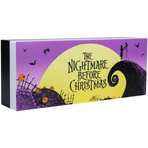 Paladone Nightmare Before Christmas Logo Light | Jack Skellington and Sally Merchandise | Decorate for Halloween Christmas or Year Round (30 cm, 12