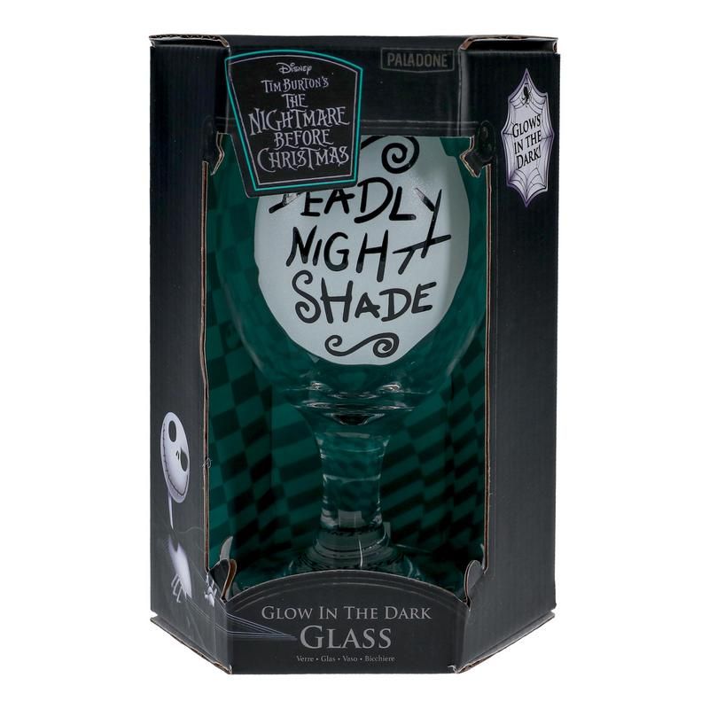 Nightmare Before Christmas Glow in the Dark Glass
