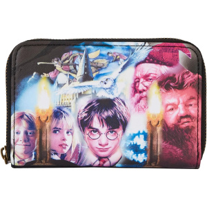 Loungefly Harry Potter SCORCERERS Stone Zip Around Wallet